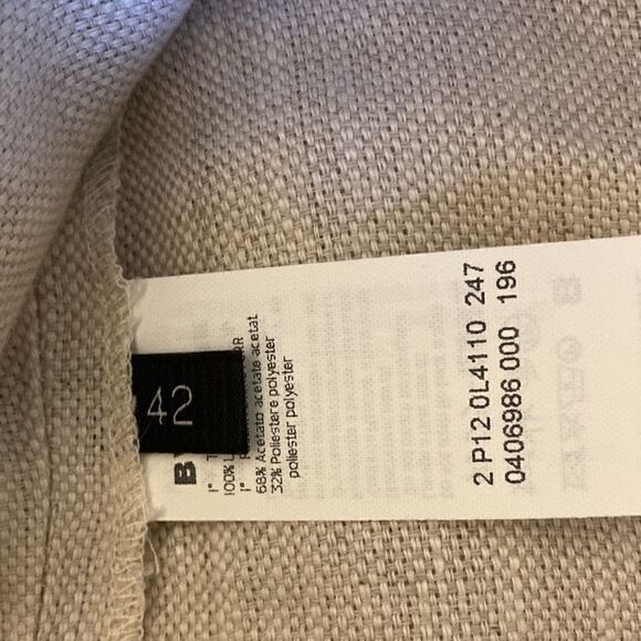 Les Copains NWOT Linen skirt With Side Pockets and Exposed Back Zipper. Size 6 - Picture 8 of 8